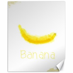 Banana Fruit Watercolor Painted Canvas 11  X 14  by Mariart