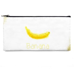 Banana Fruit Watercolor Painted Pencil Case