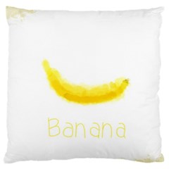 Banana Fruit Watercolor Painted Standard Flano Cushion Case (two Sides) by Mariart