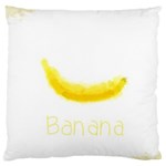 Banana Fruit Watercolor Painted Large Flano Cushion Case (One Side) Front