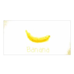 Banana Fruit Watercolor Painted Satin Shawl by Mariart