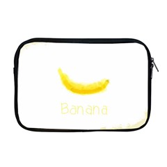 Banana Fruit Watercolor Painted Apple Macbook Pro 17  Zipper Case by Mariart