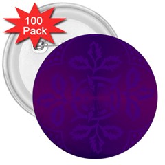 Cloister Advent Purple 3  Buttons (100 Pack)  by HermanTelo