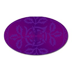 Cloister Advent Purple Oval Magnet by HermanTelo