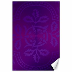 Cloister Advent Purple Canvas 12  X 18  by HermanTelo