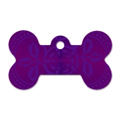 Cloister Advent Purple Dog Tag Bone (two Sides)