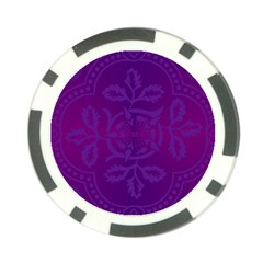 Cloister Advent Purple Poker Chip Card Guard