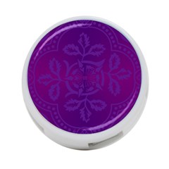 Cloister Advent Purple 4-port Usb Hub (two Sides)