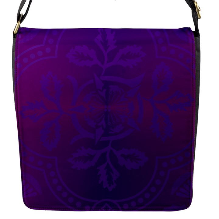 Cloister Advent Purple Flap Closure Messenger Bag (S)