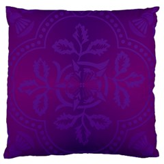 Cloister Advent Purple Large Flano Cushion Case (one Side)