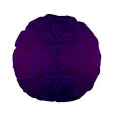 Cloister Advent Purple Standard 15  Premium Flano Round Cushions