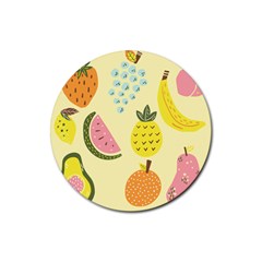 Fruit Rubber Coaster (round)  by HermanTelo