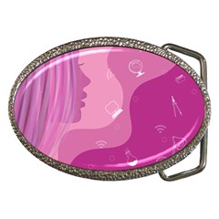 Online Woman Beauty Purple Belt Buckles by Mariart