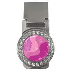 Online Woman Beauty Purple Money Clips (cz)  by Mariart