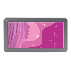 Online Woman Beauty Purple Memory Card Reader (mini) by Mariart