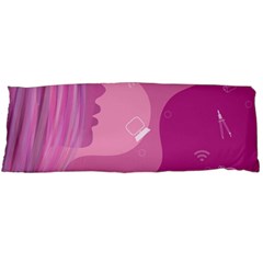 Online Woman Beauty Purple Body Pillow Case (dakimakura) by Mariart