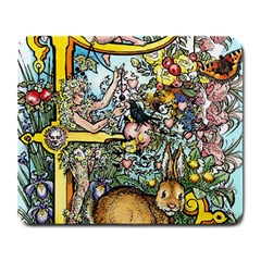 The Illustrated Alphabet - E - by LaRenard Large Mousepads