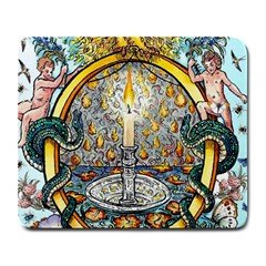 The Illustrated Alphabet - O - By Larenard Large Mousepads by LaRenard