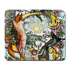 The Illustrated Alphabet - C - By Larenard Large Mousepads by LaRenard