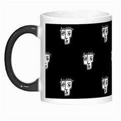 Man Head Caricature Drawing Pattern Morph Mugs by dflcprintsclothing