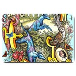 The Illustrated Alphabet - G - by LaRenard Large Doormat  30 x20  Door Mat