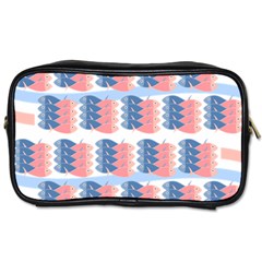 Fish Texture Rosa Blue Sea Toiletries Bag (two Sides)