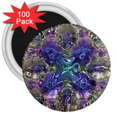 Metallizer Factory Glass 3  Magnets (100 Pack) by Mariart