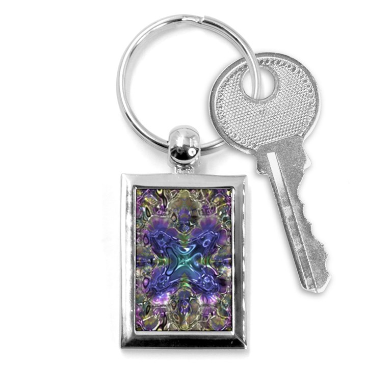 Metallizer Factory Glass Key Chain (Rectangle)