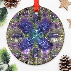 Metallizer Factory Glass Round Ornament (two Sides) by Mariart