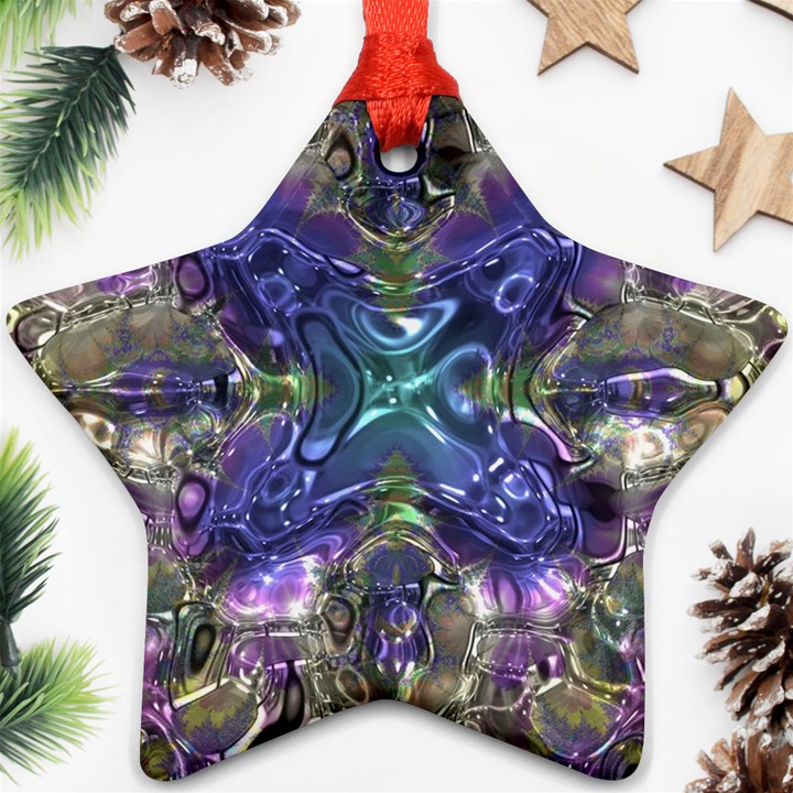 Metallizer Factory Glass Star Ornament (Two Sides)