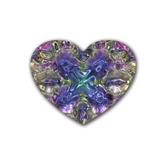 Metallizer Factory Glass Heart Coaster (4 Pack)  by Mariart