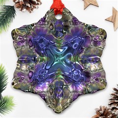 Metallizer Factory Glass Snowflake Ornament (two Sides) by Mariart