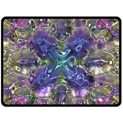 Metallizer Factory Glass Double Sided Fleece Blanket (large)  by Mariart