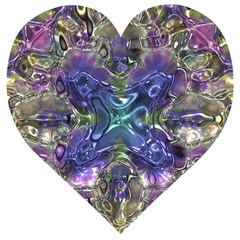 Metallizer Factory Glass Wooden Puzzle Heart by Mariart