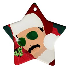 Mr  Bad Guy Santa Star Ornament (two Sides) by Satokina