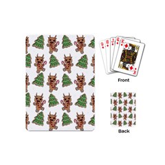 Gingerbread Krampus Playing Cards Single Design (mini) by Valentinaart