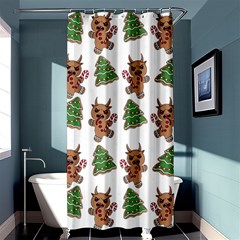 Gingerbread Krampus Shower Curtain 36  X 72  (stall)  by Valentinaart