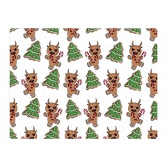 Gingerbread Krampus Double Sided Flano Blanket (mini)  by Valentinaart