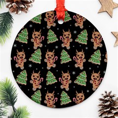 Gingerbread Krampus Ornament (round) by Valentinaart