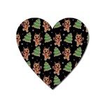 Gingerbread Krampus Heart Magnet Front