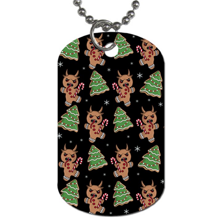 Gingerbread Krampus Dog Tag (One Side)