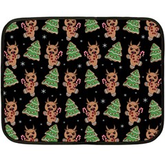 Gingerbread Krampus Fleece Blanket (mini) by Valentinaart