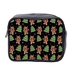 Gingerbread Krampus Mini Toiletries Bag (two Sides) by Valentinaart