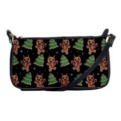 Gingerbread Krampus Shoulder Clutch Bag by Valentinaart