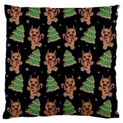 Gingerbread Krampus Large Cushion Case (one Side)