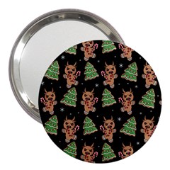 Gingerbread Krampus 3  Handbag Mirrors