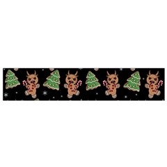 Gingerbread Krampus Small Flano Scarf by Valentinaart