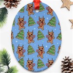 Gingerbread Krampus Oval Ornament (Two Sides) Front