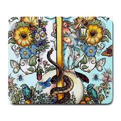 The Illustrated Alphabet - I - By Larenard Large Mousepads by LaRenard