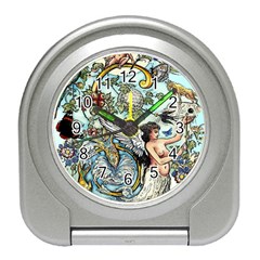 The Illustrated Alphabet - S - By Larenard Travel Alarm Clock